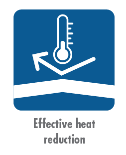 Effective heat reduction